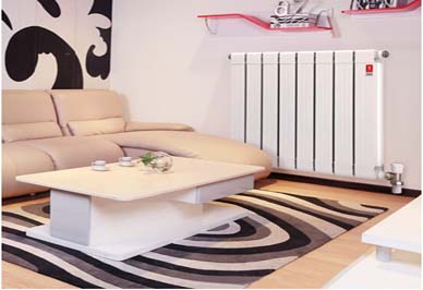 gavinjs铜铝复合暖气片卧室安装效果图